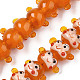 Handmade Bumpy Lampwork Beads Strands&nbsp;LAMP-N021-033-1