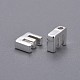 真鍮製チャーム  文字L  文字.e  5x4.5x2mm  穴：1mm&nbsp;LS-KK-P081-E-S-2
