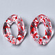 Transparent Spray Paint Acrylic Linking Rings&nbsp;X-TACR-Q276-001D-2