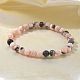Natural Zebra Jasper Bead Stretch Bracelets&nbsp;BJEW-K212-A-035-4
