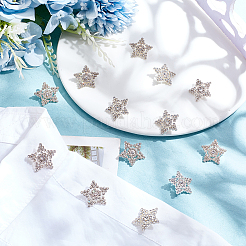 40Pcs Alloy Rhinestone Shank Buttons&nbsp;BUTT-MA0001-02