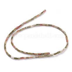 天然石ユナカイトビーズ連売り  直方体の  3.5~6x2.2x2.2mm  穴：0.9mm  約79~83個/連  15.04~15.24インチ（38.2~38.7cm）&nbsp;G-C301-16