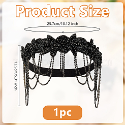 1Pc Polyester Fascinators&nbsp;OHAR-OC0001-08
