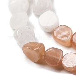 Natural Peach Moonstone Beads Strands&nbsp;G-L610-B02-01