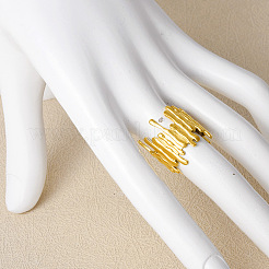 304 Stainless Steel Fashion Cuff Ring for Women&nbsp;LS-BX6046-2