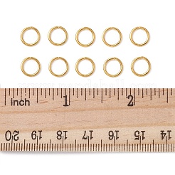 真鍮製オープンタイプ丸カン  ラウンド  ゴールドカラー  18ゲージ  8x1mm  内径：6mm&nbsp;KK-FS0001-23B