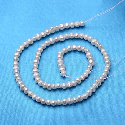 Potato Natural Cultured Freshwater Pearl Beads Strands&nbsp;X-PEAR-E007-3-4mm-AA