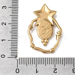 Star 304 Stainless Steel Pendant Cabochon Setting&nbsp;STAS-P454-09G
