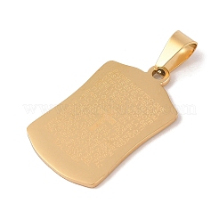 PVD Vacuum Plating 304 Stainless Steel Pendants&nbsp;STAS-M068-08G