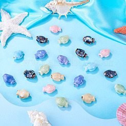 30Pcs 6 Colors Handmade Porcelain Beads&nbsp;PORC-TA0001-84