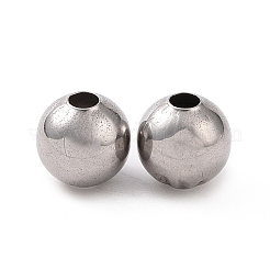 Non-Tarnish 304 Stainless Steel Round Beads&nbsp;STAS-F285-01P