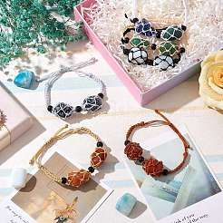 Adjustable Braided Nylon Cord Macrame Pouch Bracelet Making&nbsp;AJEW-SW00013-18