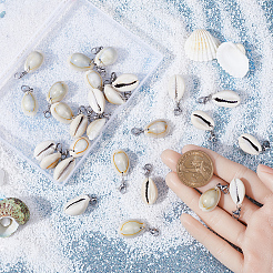 30Pcs Natural Cowrie Shell Pendant Decorations&nbsp;HJEW-SC0001-42