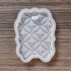 DIY Embossed Flower Pattern Pendant Silicone Molds&nbsp;DIY-G079-01B