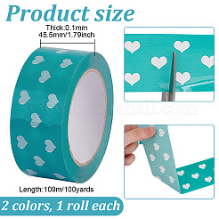 2 Roll 2 Colors Adhesive BOPP Packing Tape&nbsp;AJEW-GO0001-98