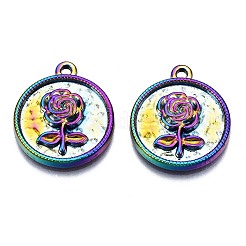 Alloy Pendants Enamel Settings&nbsp;PALLOY-N163-004-NR