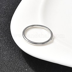 真鍮製指輪  ラックめっき  長持ちメッキ  カドミウムフリー＆鉛フリー  プラチナ  2mm  usサイズ7 1/4(17.5mm)&nbsp;RJEW-P166-07B-P