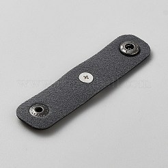 PUレザーと合金製スカーフクリップ  花  花  80x19.5x5mm&nbsp;FIND-WH20005-71L