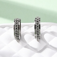 304 Stainless Steel Hoop Earrings&nbsp;EJEW-D331-16P