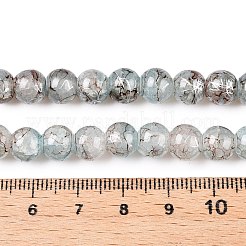 Drawbench Crackle Glass Beads Strands&nbsp;GLAA-N006-8mm-02