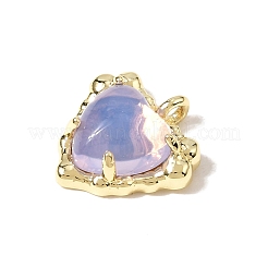 Brass Glass Pendants&nbsp;KK-A296-16G