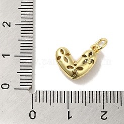 Rack Plating Brass Micro Pave Cubic Zirconia Pendants&nbsp;KK-P272-11G