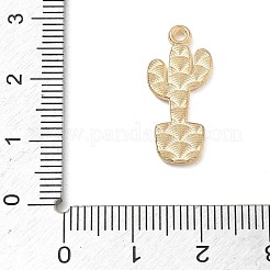 合金ペンダント  サボテンチャーム  ライトゴールド  ビスク  22.5x10x2mm  穴：2mm&nbsp;AL-CBAC700-04E