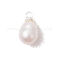 Natural Cultured Freshwater Pearl Rice Charms&nbsp;PALLOY-JF05079-02