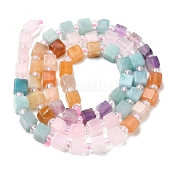 Natural Rose Quartz & Red Aventurine & Amethyst & Yellow Aventurine & Dyed White Jade Beads Strands&nbsp;G-H333-03B