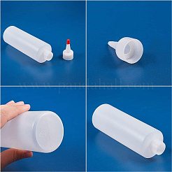 プラスチック接着剤ボトル  ボトルキャップスルーホール  ホワイト  3.6x12.2cm  容量：60ミリリットル  12個/セット&nbsp;DIY-PH0019-97-60ml
