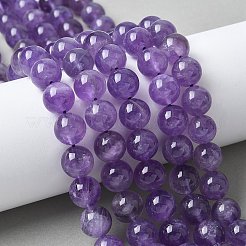 Natural Amethyst Beads Strands&nbsp;G-R446-10mm-21-A