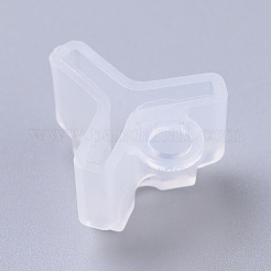 ABSプラスチックフック保護スリーブ  釣り用ジグフック  釣り道具  透明  16x15x10mm  穴：3.5mm&nbsp;KY-WH0022-03E-02