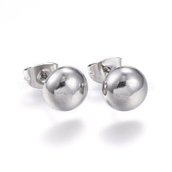 304 Stainless Steel Ear Studs&nbsp;EJEW-G210-01