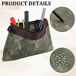 2Pcs 2 Colors Canvas Cloth Zipper Clutch Bags&nbsp;ABAG-CL0001-56