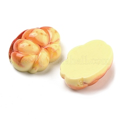 不透明樹脂模造食品デコデンカボション  サドルブラウン  花  22x28x10mm&nbsp;RESI-S405-06B