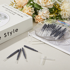 プラスチック製の掃除用ブラシ  ステンレススチールヘッド付き  プルシアンブルー  58x4mm&nbsp;AJEW-WH20020-195A