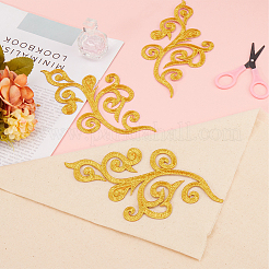 Ethnic Style Flower Pattern Computerized Embroidery Appliques&nbsp;PATC-WH0010-36A
