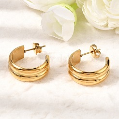 304 Stainless Steel Stud Earrings&nbsp;EJEW-L313-05G