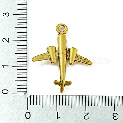 合金ペンダント  カドミウムフリー＆鉛フリー  飛行機  アンティーク黄金  26x22x4mm  穴：2mm  約577個/867g&nbsp;LS-FIND-G065-04AG