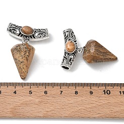 Natural Picture Jasper Pendants&nbsp;AL-CBA612E-11AS