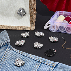 Glass Rhinestone Embroidery Sew on Ornament Accessories&nbsp;PATC-WH0021-070F