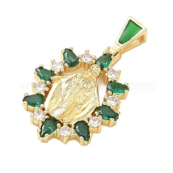 Religion Brass Pave Cubic Zirconia Pendants&nbsp;CU-CBA83A6-01D-G02