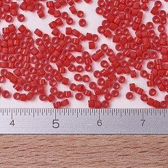 MIYUKIデリカビーズ  シリンダー  日本製シードビーズ  11/0  （db0727)不透明な朱色の赤  1.3x1.6mm  穴：0.8mm  約2000PCS /ボトル  10 G /ボトル&nbsp;SEED-JP0008-DB0727