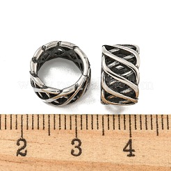 316 Surgical Stainless Steel European Beads&nbsp;STAS-Q326-03AS-01