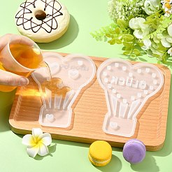 1セット5個5スタイルシリコン型  熱気球  ホワイト  14.1x10.9x0.7cm  14.7x11.4x2.1cm&nbsp;ST-CJ0007-64