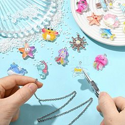 Opaque Marine Organisms Resin Pendants&nbsp;CRES-CJC0011-002