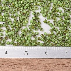 MIYUKIデリカビーズ  シリンダー  日本製シードビーズ  11/0  （db2265)不透明なchartreuseピカソ  1.3x1.6mm  穴：0.8mm  約100000個/500g&nbsp;SEED-MY11-DB2265