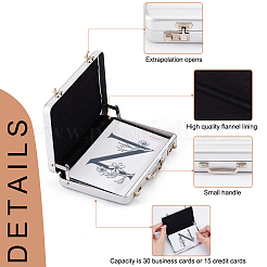 Aluminium Alloy Business Cards Holder Case Box&nbsp;AJEW-WH0314-32A