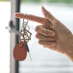 2Pcs PU Imitation Leather Keychains&nbsp;AJEW-CL0001-55A