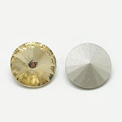 Pointed Back Glass Rhinestone Cabochons&nbsp;RGLA-T086-16mm-04